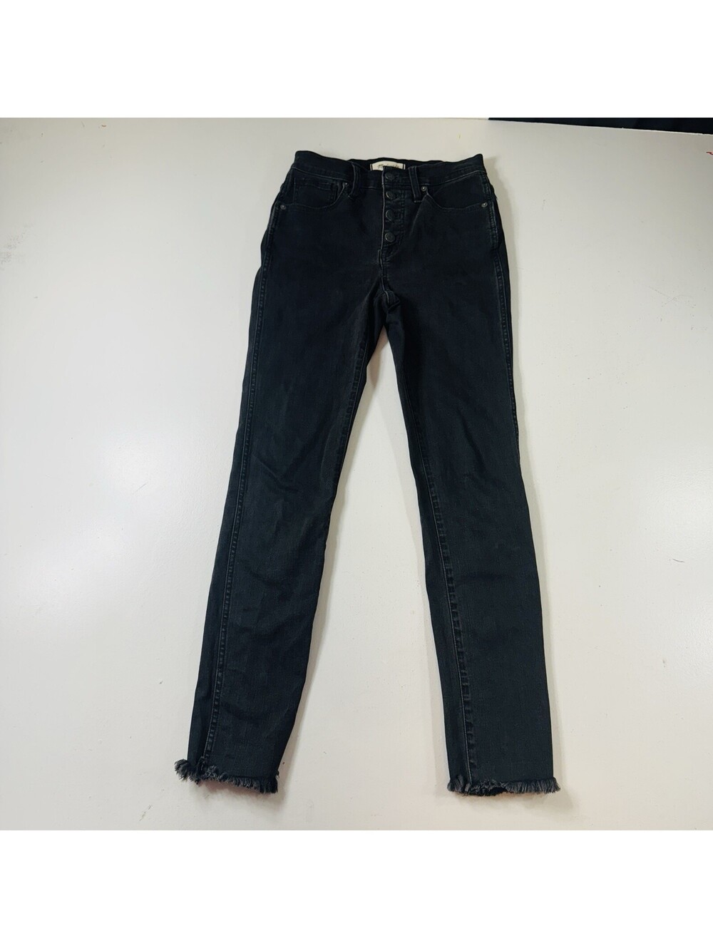 Madewell 10” High Rise Skinny Jeans Black Women’s Size 25